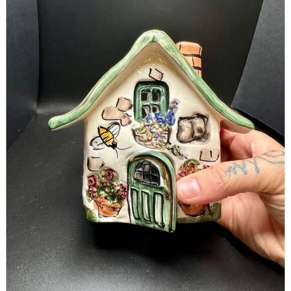 Blue Sky Clayworks by Heather Goldminc Bee House 2000 Tea Light House - Picture 3 of 10